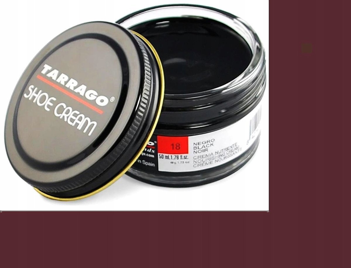 G9-92 MAHOŃ 50 PASTA DO BUTÓW KREM DO SKÓRY NATURALNEJ + WOSK TARRAGO 50 ML