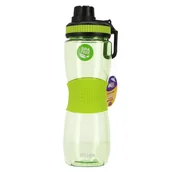 Shakery i bidony sportowe - Bidon butelka na wodę dla dzieci 600ml Strigo z gumowym uchwytem zielony - miniaturka - grafika 1