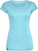 Koszulki i topy damskie - Salewa Puez Melange Dry T-shirt damski, niebieski (Air Blue Melange, L, Air Blue Melange, L - miniaturka - grafika 1