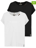 Koszulki i topy damskie - Sublevel Koszulki (2 szt.) w kolorze białym i czarnym - miniaturka - grafika 1