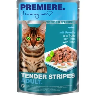 PREMIERE Tender Stripes Pstrąg 28x85 g - Mokra karma dla kotów - miniaturka - grafika 1