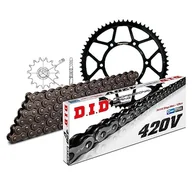 Części motocyklowe - Zestaw łańcuchów DID stal 420 V / 136 zapięcie na klips do CPI Supermoto 50 ccm - miniaturka - grafika 1