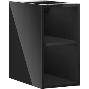 Mexen Box-A szafka otwarta z półką 25 cm, czarna połysk - 91AX2-0250-470-0-70 - Szafki łazienkowe - miniaturka - grafika 1