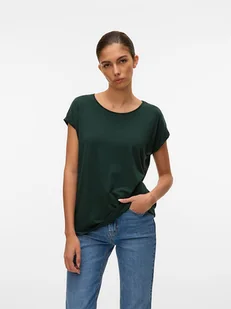 Vero Moda Koszulka w kolorze zielonym - Koszulki i topy damskie - miniaturka - grafika 1