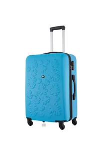 Duża twarda walizka (80 L) niebieska - 70x44x30 cm - Walizki - miniaturka - grafika 1