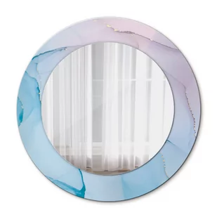 Nowoczesne Lustro Marmurowy styl 50cm - Lustra - miniaturka - grafika 1