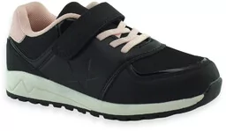 Buty dla dziewczynek - Dziewczęce adidasy buty sportowe czarne Befado 516X/Y011 Star - grafika 1