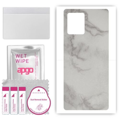 folia naklejka skórka strukturalna na TYŁ do Ulefone Note 18 Ultra - Marmur Szary - apgo SKINS