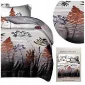 Pościel - POŚCIEL mikrofibra trójwymiarowa stylowa komplet 160x200 3 części HXDD - miniaturka - grafika 1