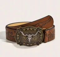 Paski - Pasek Kowboj Dziki Zachód Cowboy prezent Y2K streetwear - miniaturka - grafika 1