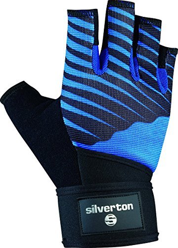 Silverton Unisex – rękawice dla dorosłych Cross Grip, czarne/niebieskie, XXL