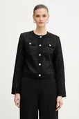 Marynarki i żakiety damskie - Morgan marynarka kolor czarny jednorzędowa VICK - miniaturka - grafika 1