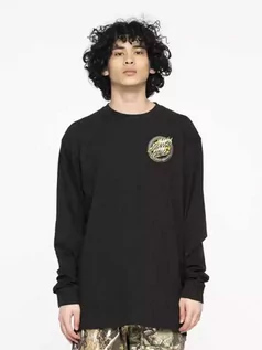 Bluzki dla chłopców - Santa Cruz Holo Flamed Dot black koszulka męska z długim rękawem - XL - grafika 1