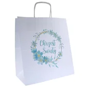 Akcesoria do pakowania - torba papierowa na ciasto podziękowanie Chrzest x1 - miniaturka - grafika 1