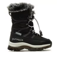 Buty dla dziewczynek - Śniegowce Garvalin 241852 A054 M Czarny - miniaturka - grafika 1