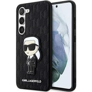 Karl Lagerfeld KLHCS23SSAKLHKPK S23 S911 hardcase czarny/black Saffiano Monogram Ikonik - Etui i futerały do telefonów - miniaturka - grafika 1