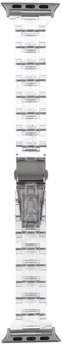 GlacierX bransoleta do smartwatcha Acrylic Link Bracelet Crystal Arc do Apple Watch 38/40/41mm Transparentna