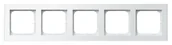Klawisze i ramki - Ospel Ramka  pięciokrotna SONATA - biały mat - miniaturka - grafika 1