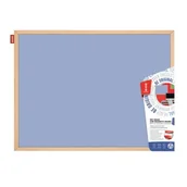 Tablice i flipcharty - Tablica magnetyczna suchościeralna rama drewniana 40x60cm MEMOBE niebieska /TMN64D/1/ DK259-1 - miniaturka - grafika 1