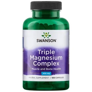 SWANSON Triple Magnesium Complex 30caps - Układ nerwowy - miniaturka - grafika 1