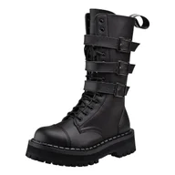 Botki męskie - glany ALTERCORE czarne 14-dziurkowe (357 VEGAN BLACK)-44 - miniaturka - grafika 1