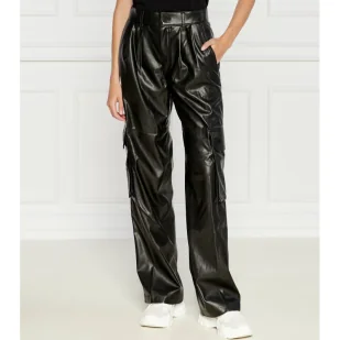 Hugo Blue Spodnie Hadefi | Relaxed fit - Spodnie damskie - miniaturka - grafika 1