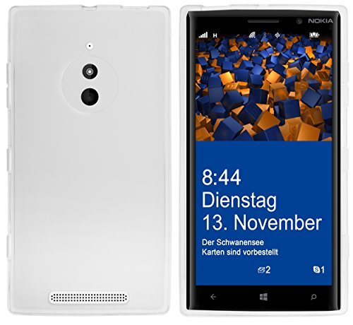 mumbi etui kompatybilne z Nokia Lumia 830 etui na telefon komórkowy, przezroczyste białe