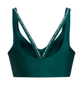 Stanik treningowy Under Armour UA Infinity Low 2.0 Strap Bra Zielony - Biustonosze - miniaturka - grafika 2
