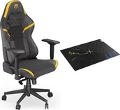Fotele gamingowe - Fotel Endorfy Scrim YL EY8A003 żółty + Endorfy Floor Pad FP120R EY8G001 - miniaturka - grafika 1