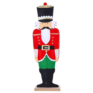 Dziadek Do Orzechów Świąteczna Filcowa Figurka - Ozdoby bożonarodzeniowe - miniaturka - grafika 1