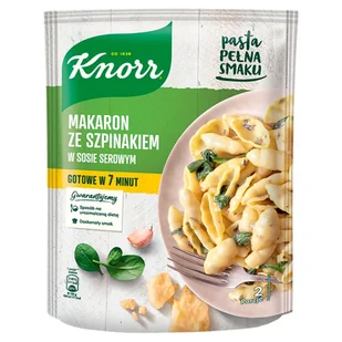 Knorr Makaron ze szpinakiem w sosie serowym 160 g - Szybkie dania obiadowe - miniaturka - grafika 1