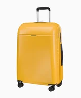 Walizki - PUCCINI Średnia żółta walizka z policarbonu - miniaturka - grafika 1