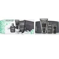 Peelingi do ciała - Clinique Razor-ready Routine zestaw krem do golenia 125ml + balsam po goleniu 75ml + peeling do twarzy 30ml + kosmetyczka - miniaturka - grafika 1