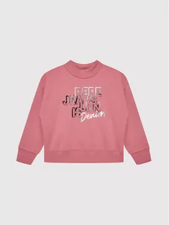 Bluzy dla dziewczynek - Pepe Jeans Bluza Donna PG581195 Różowy Regular Fit - grafika 1