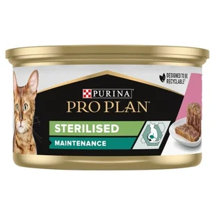PURINA PRO PLAN STERILISED Łosoś i Tuńczyk 85g - Mokra karma dla kotów - miniaturka - grafika 1