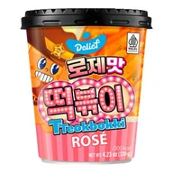 Szybkie dania obiadowe - Delief Tteokbokki Cup Rose 130g - miniaturka - grafika 1
