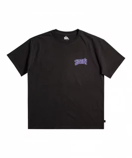 Koszulki sportowe męskie - Męski t-shirt z nadrukiem QUIKSILVER Thorndog - czarny - grafika 1