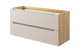 Szafka łazienkowa pod umywalkę Comad Ocean 120 cm beżowy/jasne drewno 82-120-2S - Szafki łazienkowe - miniaturka - grafika 1
