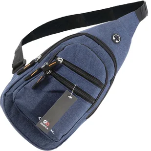 SASZETKA NERKA PRZEZ RAMIĘ NA PRZÓD TORBA PLECAK NIEBIESKI CROSSBODY - Nerki - miniaturka - grafika 1