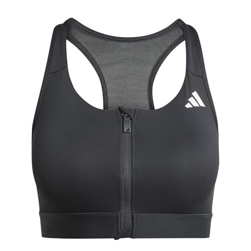 adidas Damski biustonosz treningowy Powerreact M Support Zip Bra S A-B czarny