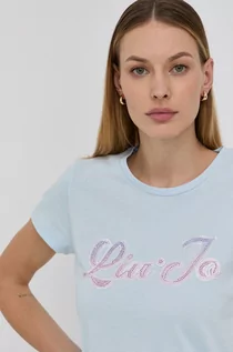 Koszulki i topy damskie - LIU JO t-shirt bawełniany - grafika 1