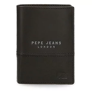 Pepe Jeans Kingdom pionowy portfel z portfelem, unikalny, Czarny, única, Portfel pionowy z portmonetką - Portfele - miniaturka - grafika 1