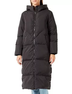 YAS Damski płaszcz buforowy YASIRIMA LS Long DOWN Coat S. NOOS, czarny, XL, czarny, XL - Płaszcze damskie - miniaturka - grafika 1