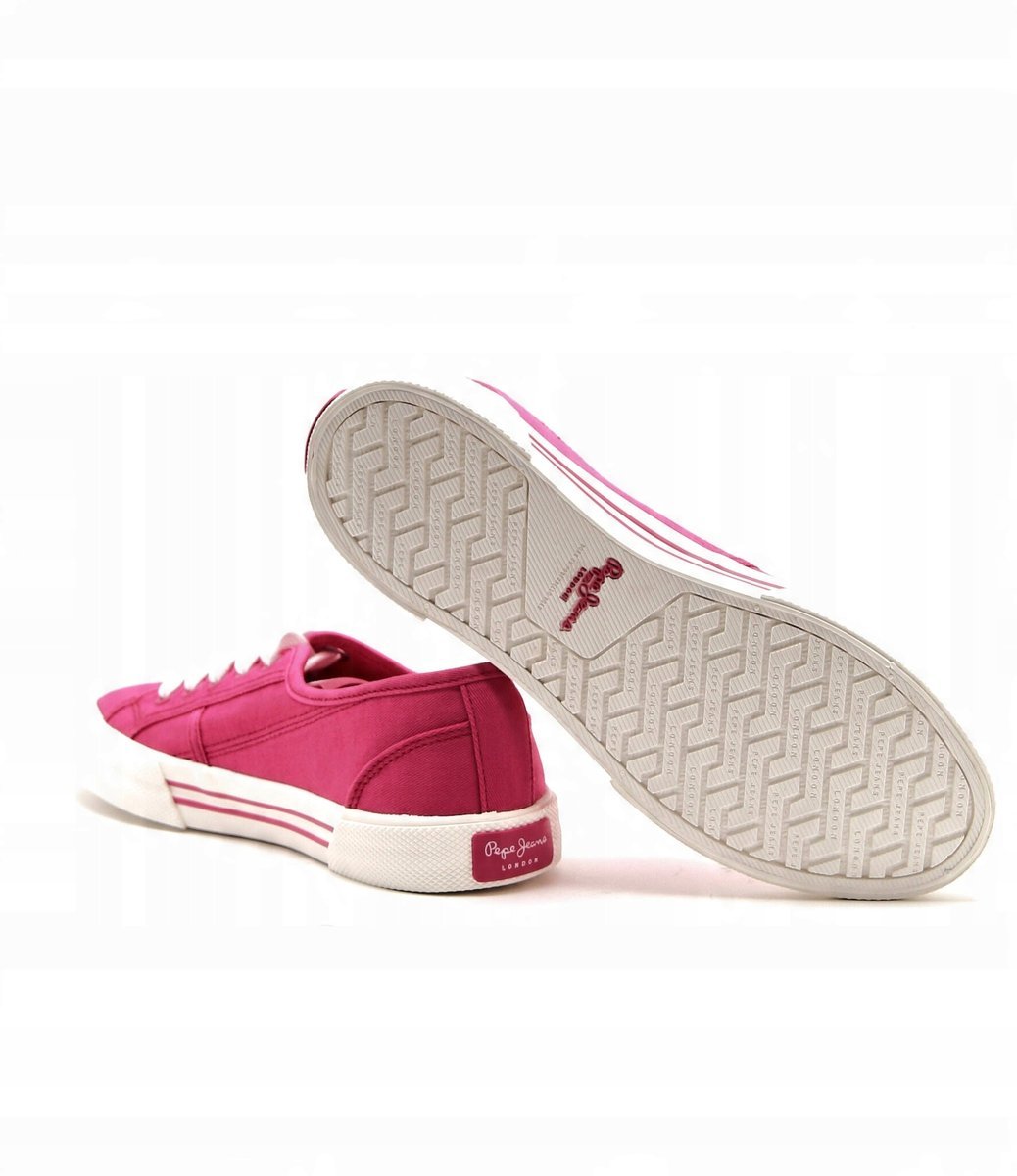 Pepe Jeans Trampki Damskie Sznurowane Różowe Materiałowe 38 Awe