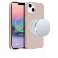 Etui i futerały do telefonów - Etui Crong Color Cover Magnetic MagSafe do iPhone 14 Plus MagSafe Piaskowy róż - miniaturka - grafika 1