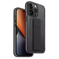 Etui i futerały do telefonów - Uniq Etui Heldro Mount iPhone 14 Pro Max 6,7" szary/vapour smoke - miniaturka - grafika 1