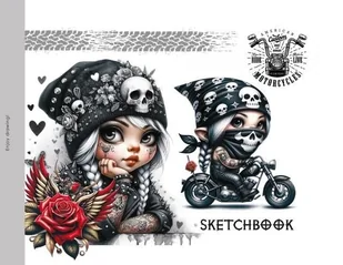 Szkicownik 200x143 24 stron 100g/m2 Gnomy - Szkolne artykuły papiernicze - miniaturka - grafika 1