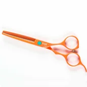 Nożyczki fryzjerskie - Fox CANDY Degażówki fryzjerskie 5,5 w kolorze pomarańczowym - miniaturka - grafika 1