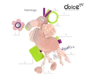Karuzele dla niemowląt - Flaming Mia Miękka Zabawka Sensoryczna, Stem - Dolce Toys - miniaturka - grafika 1