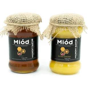 ZESTAW Miodów Leśny i Słonecznik - 2 x 400g, Tegoroczne 2024 - Miód - miniaturka - grafika 1